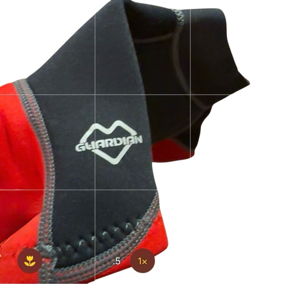 Toddler Neoprene Wetsuit - Red Black Short Sleeve - Picture 3 of 4